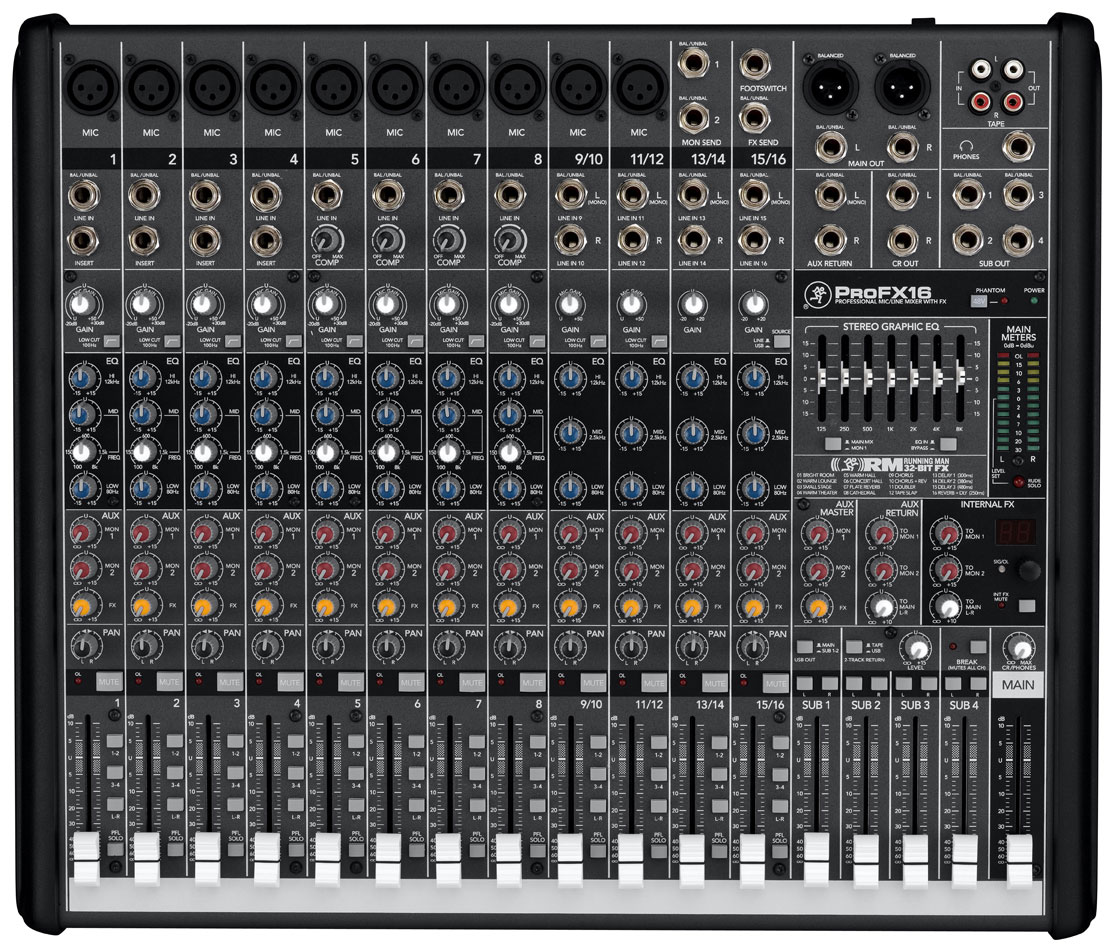 ProFX16｜ProFX Series｜Mixers｜Mackie Japan