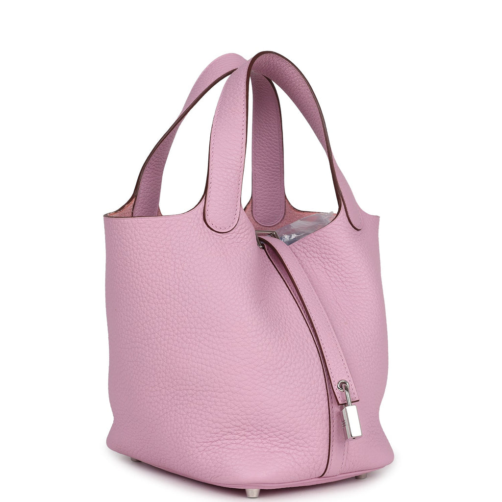 Hermes Picotin Lock 18 Mauve Sylvester Clemence Palladium Hardware