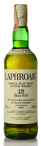オールドボトル】ラフロイグ 15年 1980年代後半流通品【共】