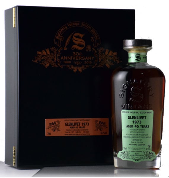 限定入荷】シグナトリー30周年記念ボトル グレンリヴェット [1973] 45