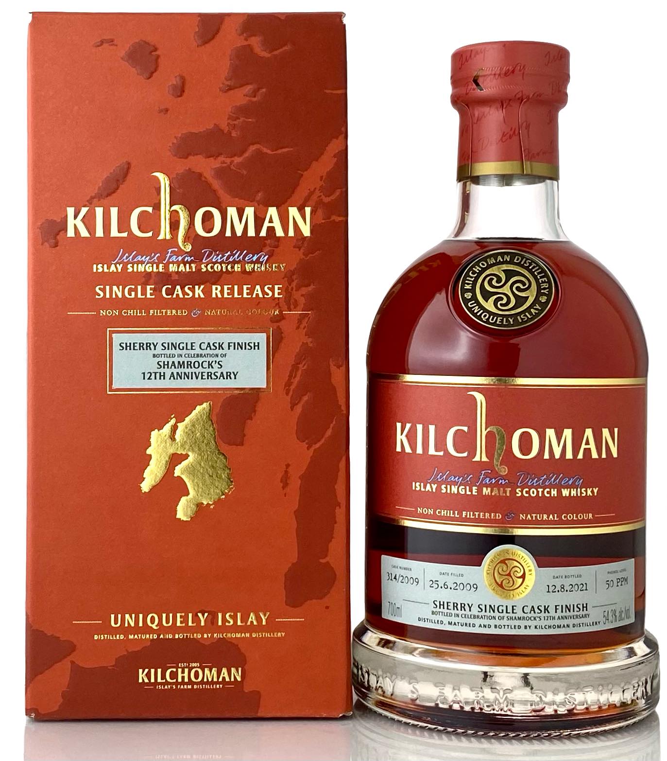 キルホーマン [2009] シェリーカスクフィニッシュ for SHAMROCK'S 12th