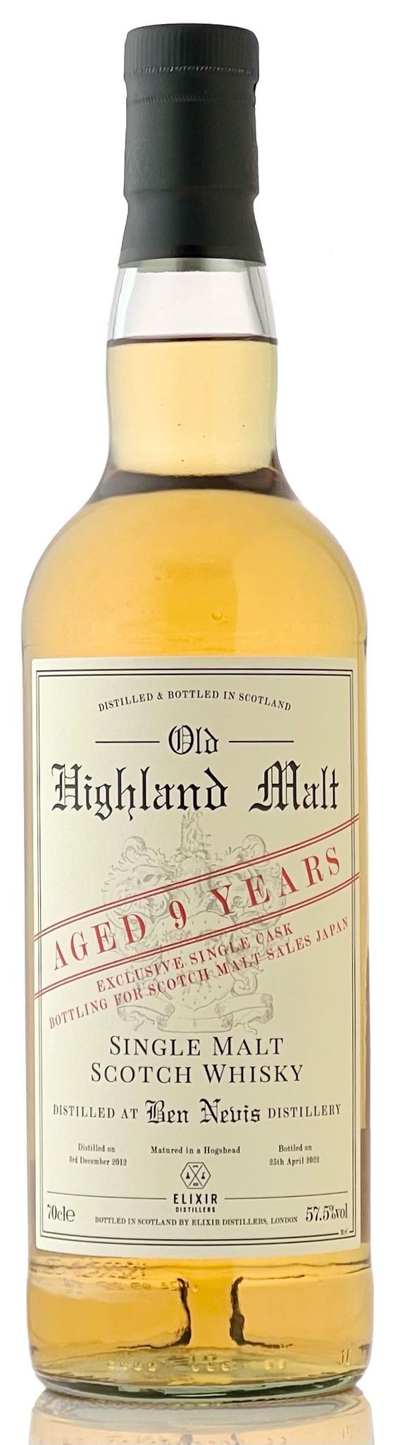 レトロラベル】ベンネヴィス [2012] 9年 ホグスヘッド【エリクサー