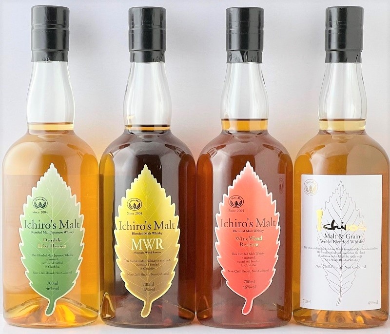 イチローズモルト】ホワイトラベル/DD/MWR/WWR 4本セット【ベンチャー