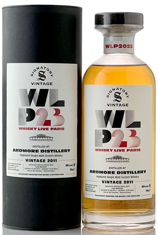 アードモア[2011] 12年 シェリーバット for ウイスキーライブ パリ2023