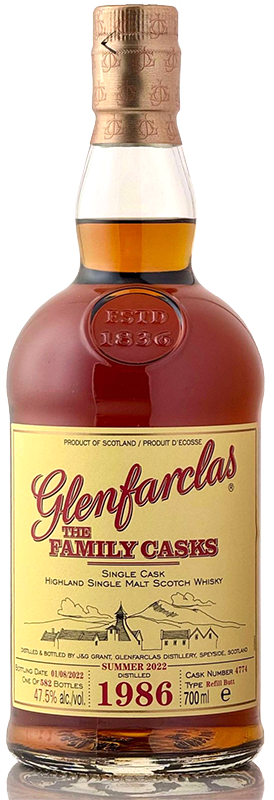 グレンファークラス[1986-2022] リフィルバット#4774【ファミリー