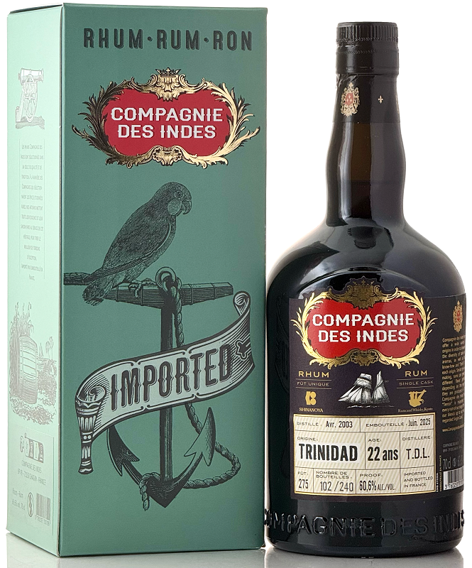 予約】トリニダードラム(T.D.L)[2003] 22年 for Rum and Whisky, Kyoto