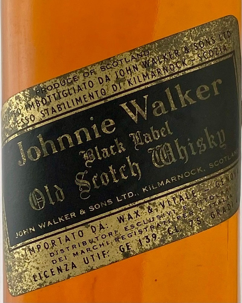オールドボトル】ジョニーウォーカー ブラックラベル 1980年代流通品
