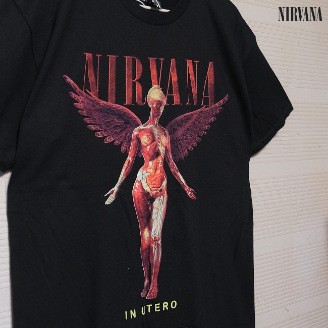 即納】Nirvana / ニルヴァーナ - IN UTERO Tシャツ(ブラック) | T