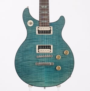 中古】Gibson Custom / Tak Matsumoto DC Standard Flame Top Aqua