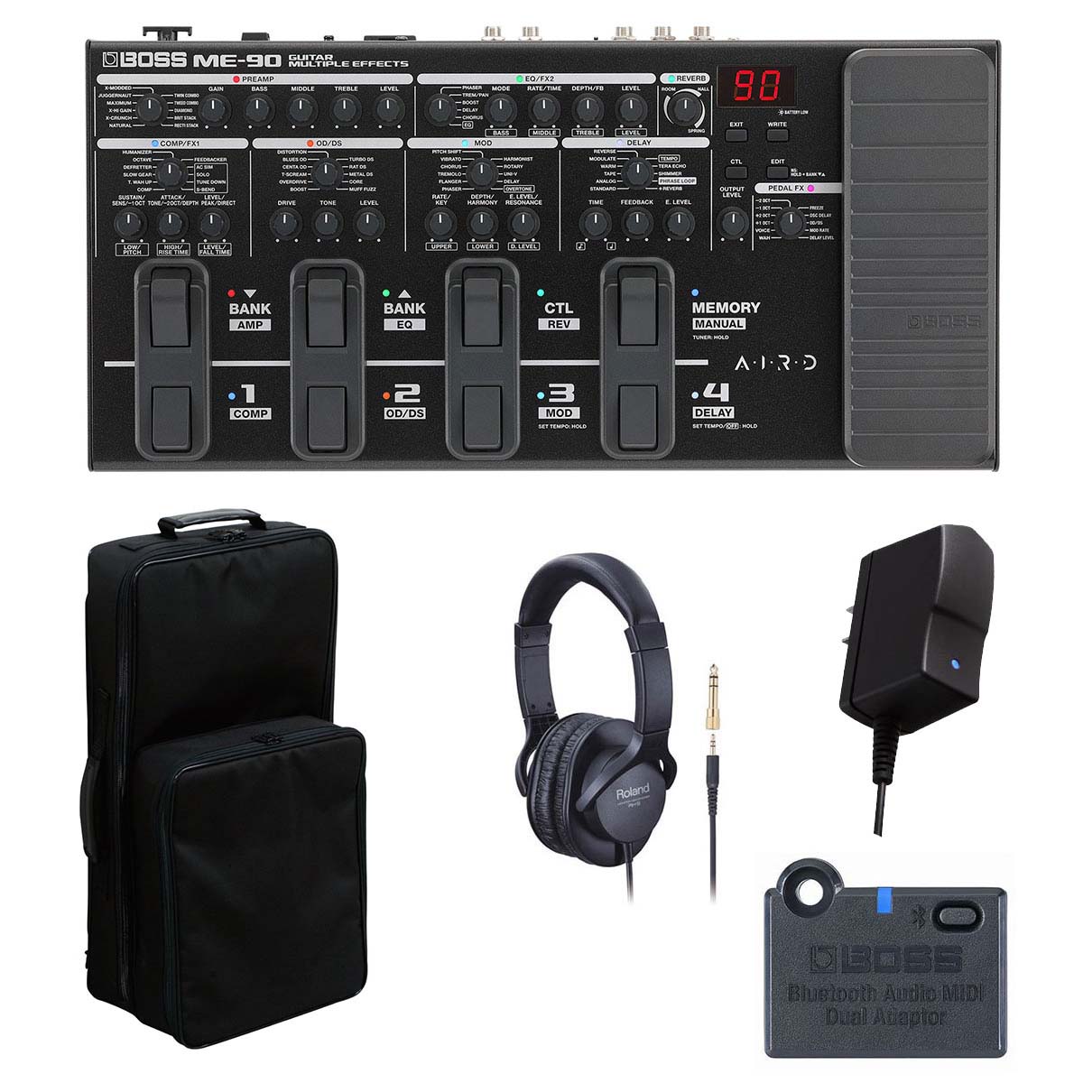 BOSS ME-90 マルチエフェクター BT-DUAL 純正アダプター付き 数量限定