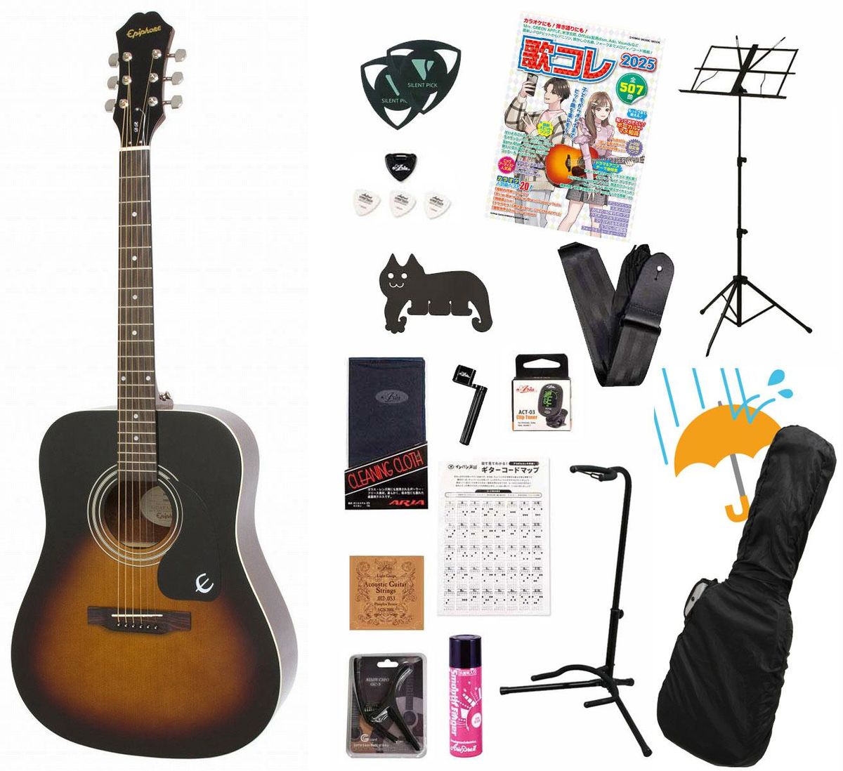 初心者おすすめ】Gibson系エピフォンアコースティックギターEpiphone