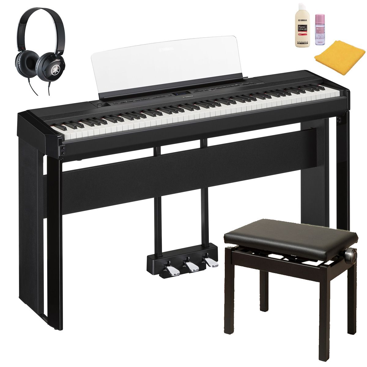 YAMAHA P-225 スタンド・椅子・ペダル・ワイヤレスヘッドホン付 Amazon