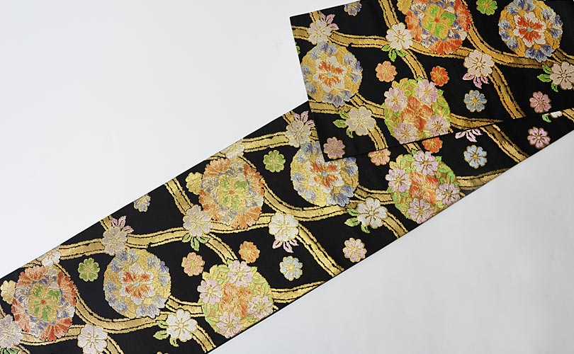 西陣織袋帯 振袖 正絹 華翔苑 藤本仁 成人式 | 袋帯 | 京都西陣 帯の