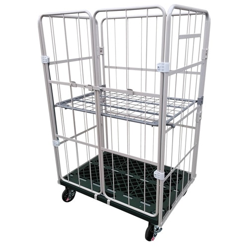 かご台車 ワイドタイプ カゴ台車 W1100×D800×H1700mm
