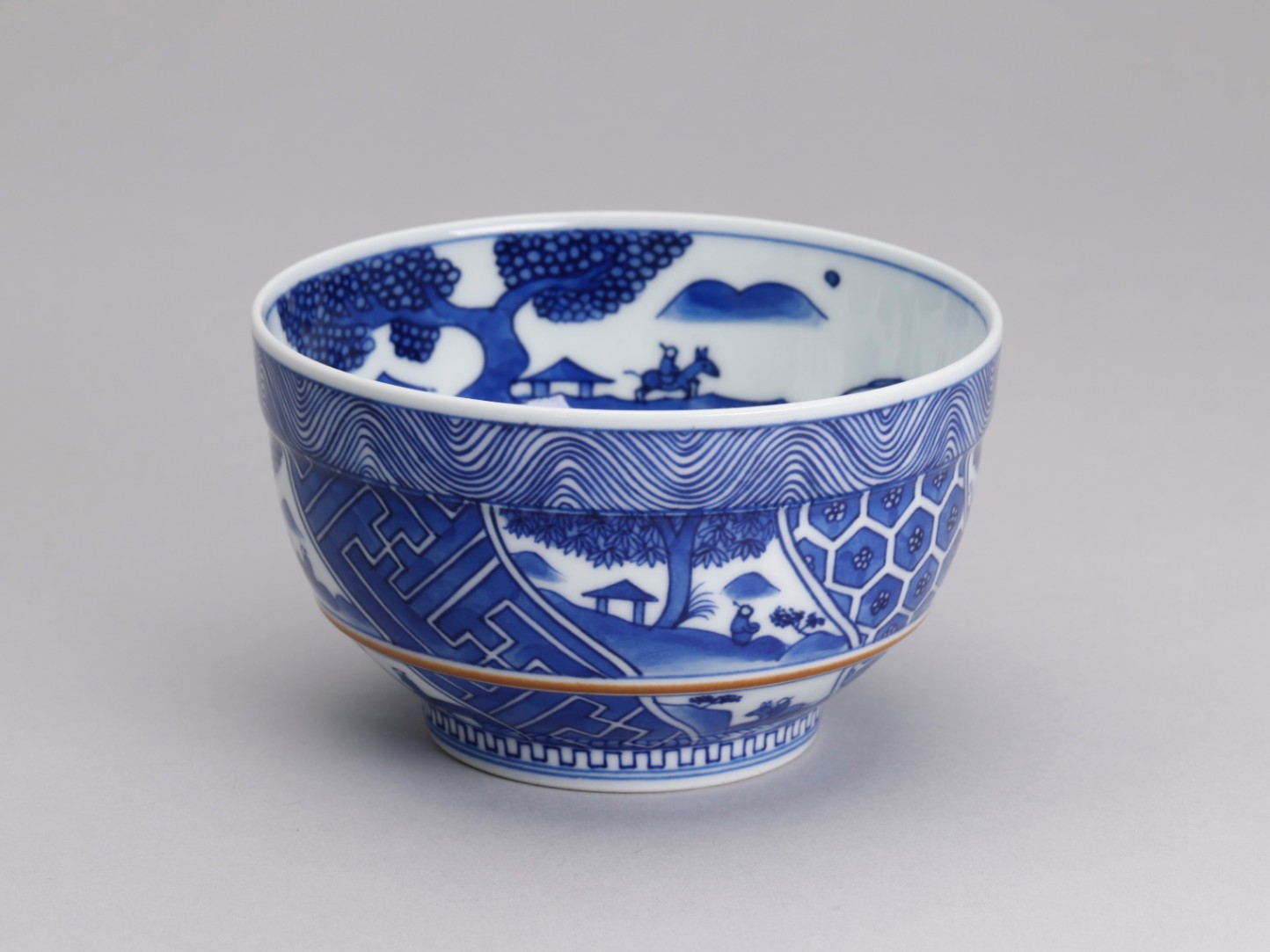 平安光泉 清水焼 染付 茶器セット 平安松光 京焼 番茶器揃い