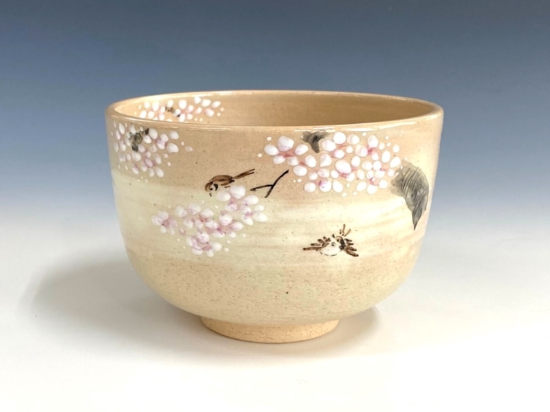 桜にすずめ絵茶碗 | すべての商品 | 淡交社 茶道具と茶席のきもの