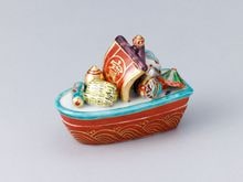 茶道具 香合 辻堂 しがらき焼 時代 共箱 茶道具 香合 辻堂 しがらき焼