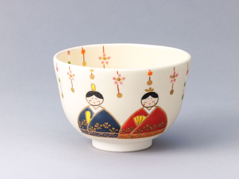 つるし飾りと内裏雛絵茶碗 | 茶道具,茶碗 | 淡交社 茶道具と茶席の