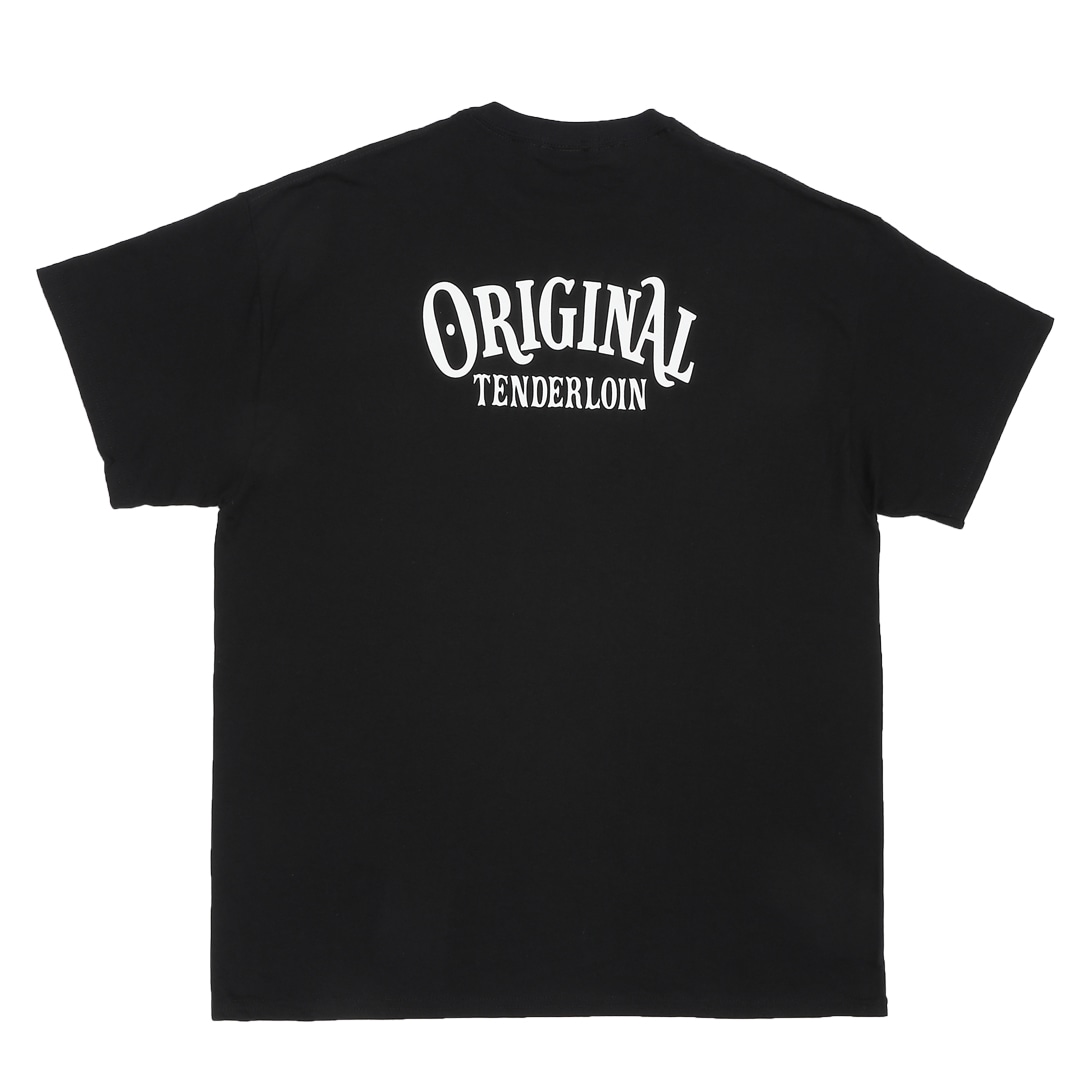 TENDERLOIN ZIGZAG T-SHIRTS 6.0oz PREMIUM COTTON 100% BLACK | T