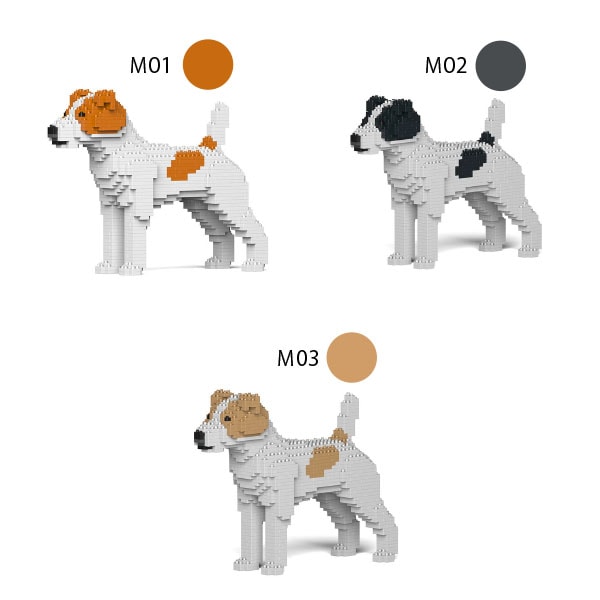 JEKCA BLOC】ジャック・ラッセル・テリア(S・M) | 立体ブロック（JEKCA