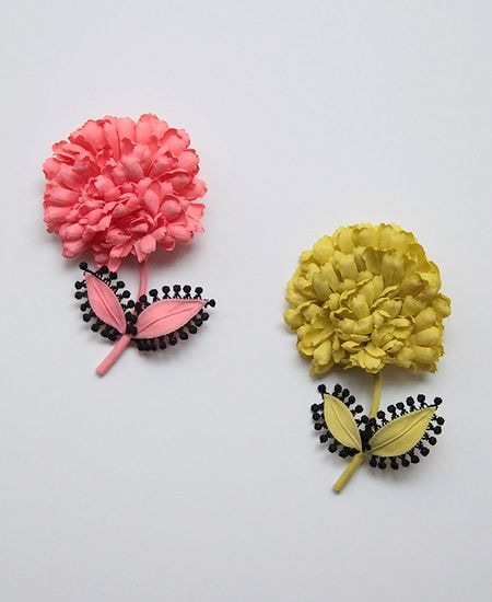 ミナペルホネン ブローチ mina perhonen stitch garden ブローチ