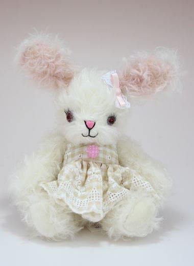 テディベア ハンドメイド ai bear 手のひらサイズ 11㎝ うさぎ 作家