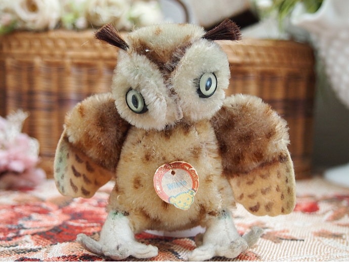 ヴィンテージ シュタイフ フクロウ Wittie VI554 | テディベア