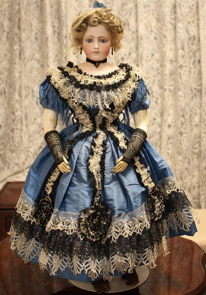 ビスクドール アンティークドール ドレス＆ボンネット セット ⓵