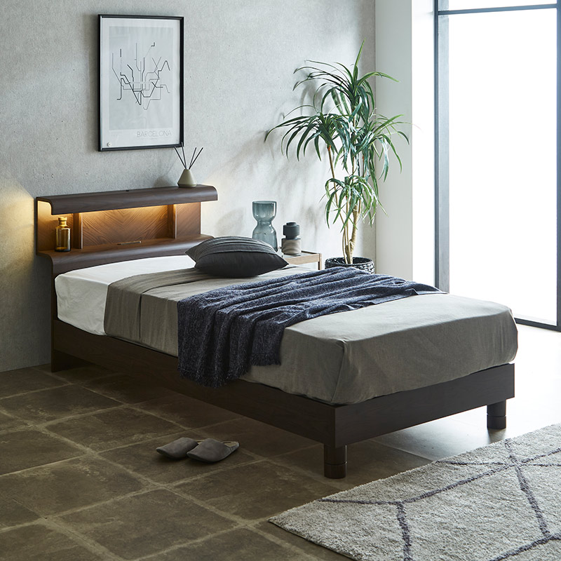 ベッドフレーム ルミナ-ST MBR【大型商品配送】※3サイズ有の通販｜東京