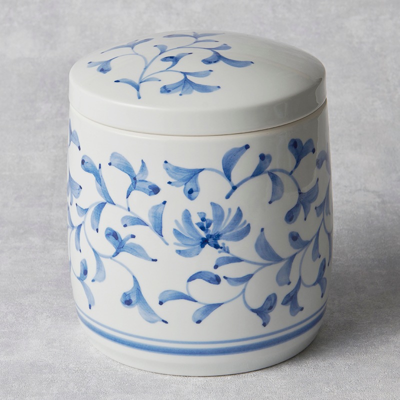 砥部焼 南光窯】唐草文 骨壷 | タイプ別,その他 | 砥部焼通販【とべ