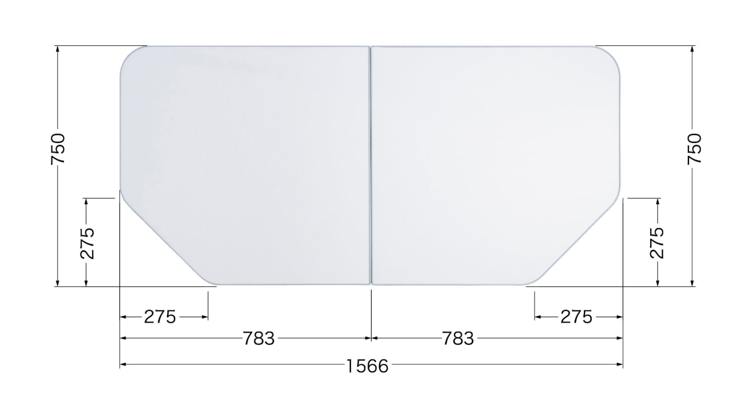 断熱合わせフタ（2分割） FFDGDW9AB | バスルーム,風呂ふた,合わせ