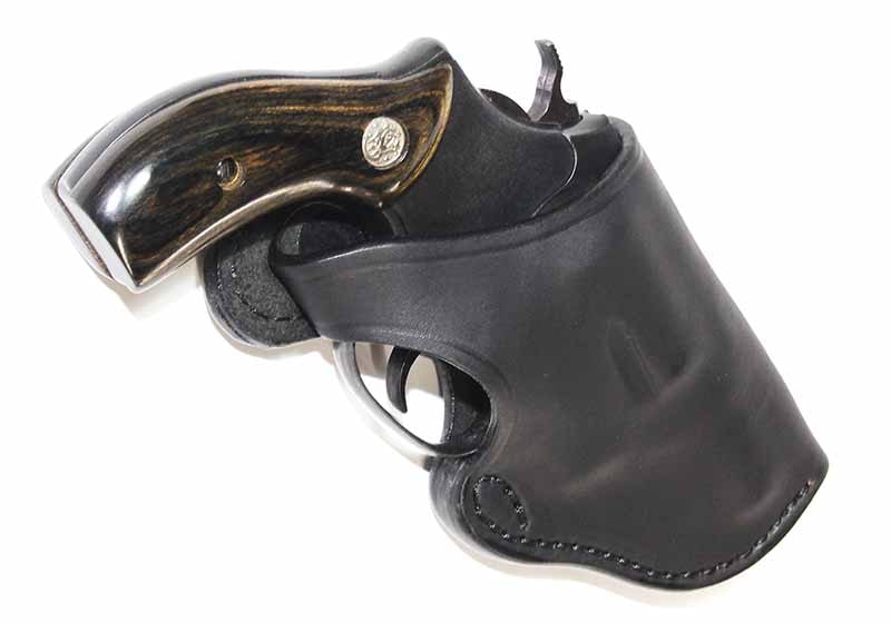 整備済 イーストA 革製 4インチ リボルバー用 ヒップ ホルスター 右