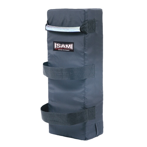 美品】ISAMI イサミ 湾曲型キックミット 黒/白 2個セット タイサマイ