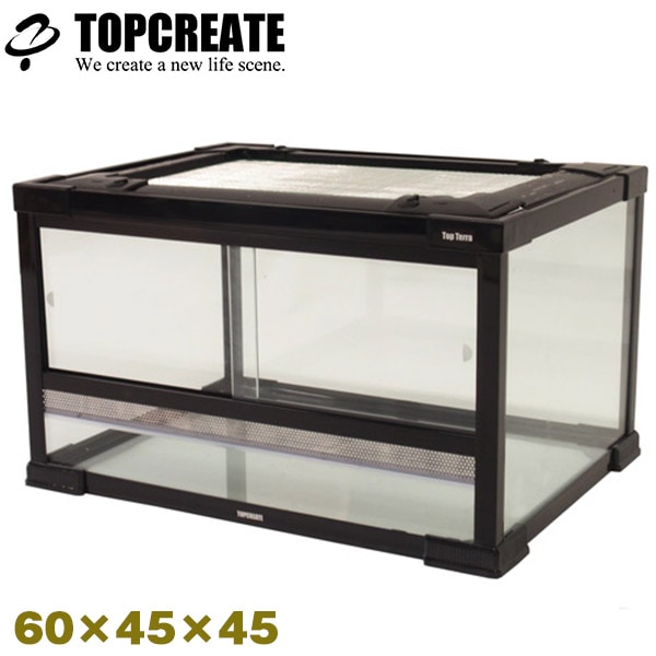 90x45x45cm爬虫類両生類飼育ケージ、組み立て式ガラス飼育ケージ卸販売