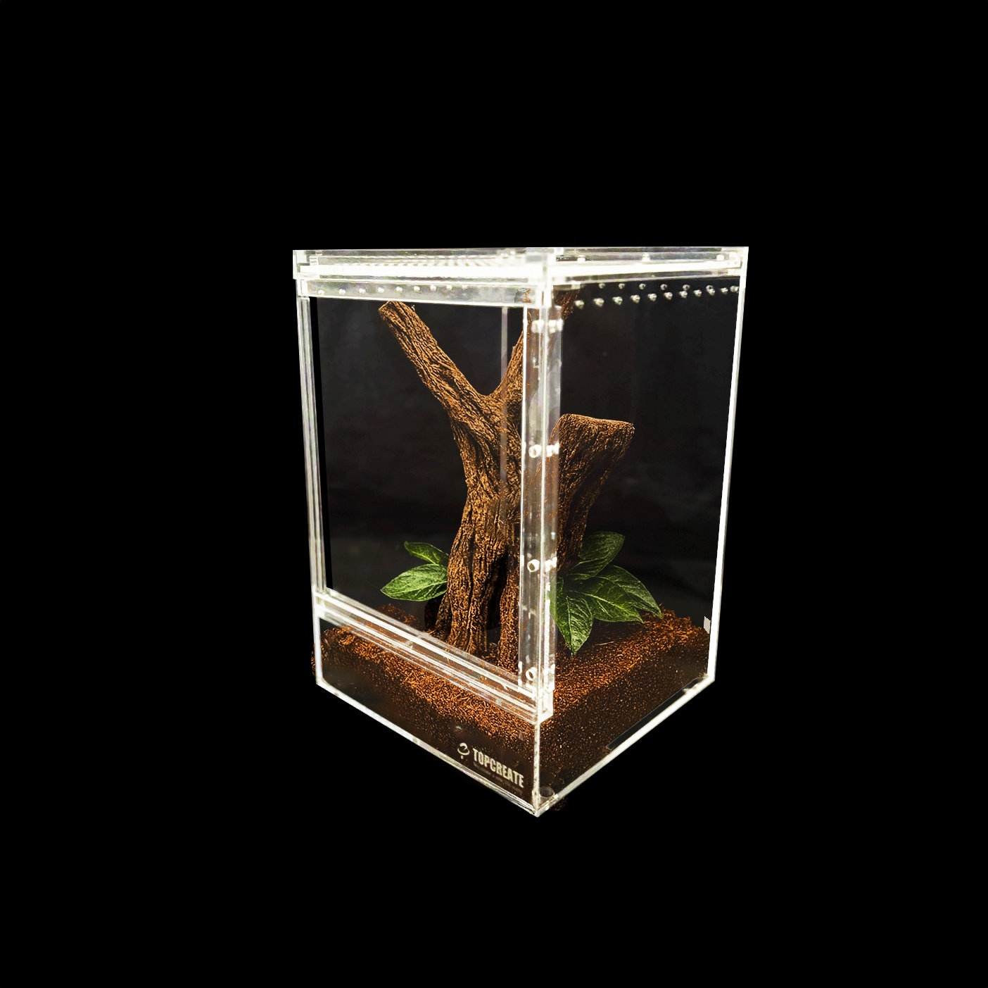 爬虫類ケージ アクリルケージ TOP-AC-SV04【アクリル4mm】20×20×30