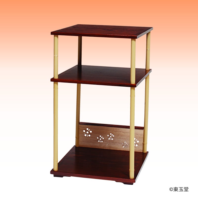 茶道具 棚物 猿臂棚 円能斎好 裏千家 組み立て式 紙箱