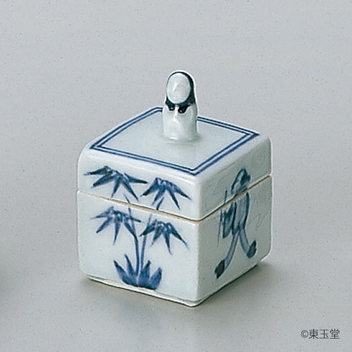 香合 染付 屏風箱 景徳鎮 | 香合,香合（陶器） | |茶道具通販 お茶道具