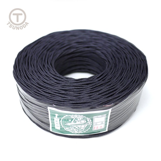 Z50 / 紙ひも 15号 / 黒 【1巻単位】:がまぐち口金・各種金具・袋物