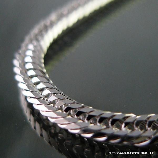 18金 ホワイトゴールド 喜平 ブレスレット 12面 トリプル 4.8g～5g