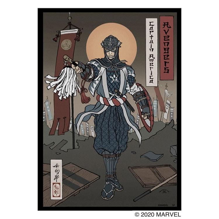 キャプテン・アメリカ 浮世絵ポスター（大判スペシャルエディション