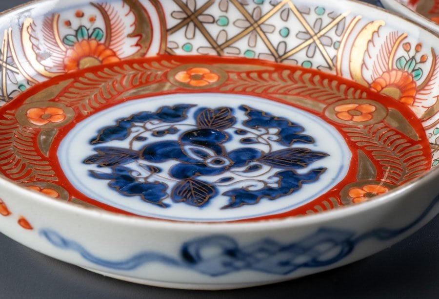 古伊万里 色絵鯉文様大皿 一尺五寸 45cm以上 圧倒的存在感！