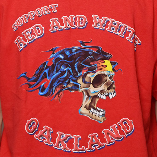 Hells Angels Oakland/Skull & Flames T-Shirt（ヘルズエンジェルス T