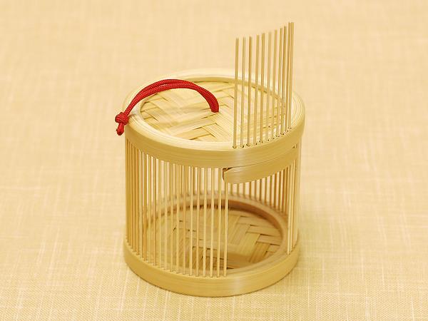 駿河竹千筋細工 虫篭・ミニ丸 静岡県伝統工芸品 久保田正嘉 作 職人が