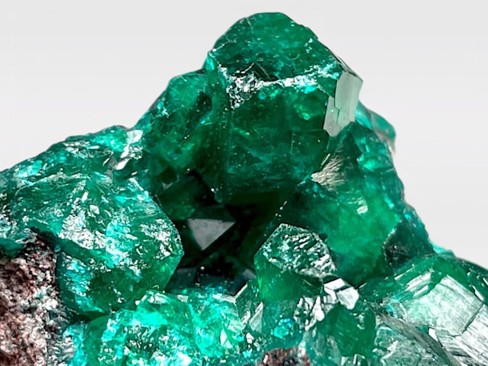 ダイオプテーズ 翠銅鉱 母岩付き 天然石 原石 鉱物 標本 53g】コンゴ産