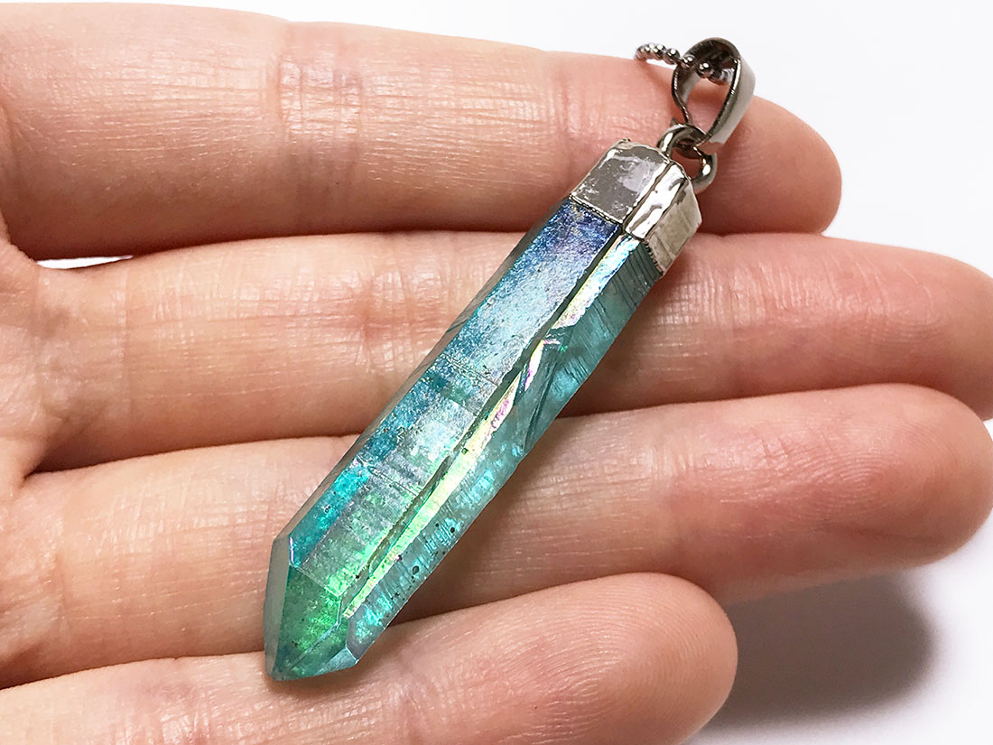 アクアオーラ水晶 ペンダントトップ