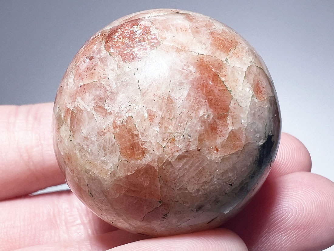 サンストーン 34mm丸玉