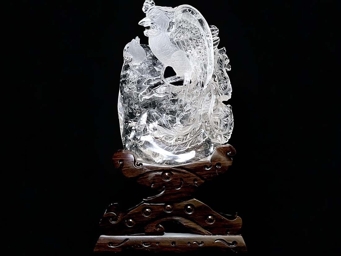 石工房 森のふくろう 2体セット 石台座付き 石工房 森のふくろう 2体