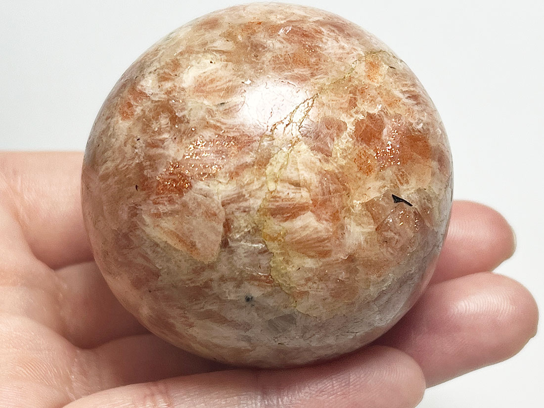 サンストーン 51mm丸玉