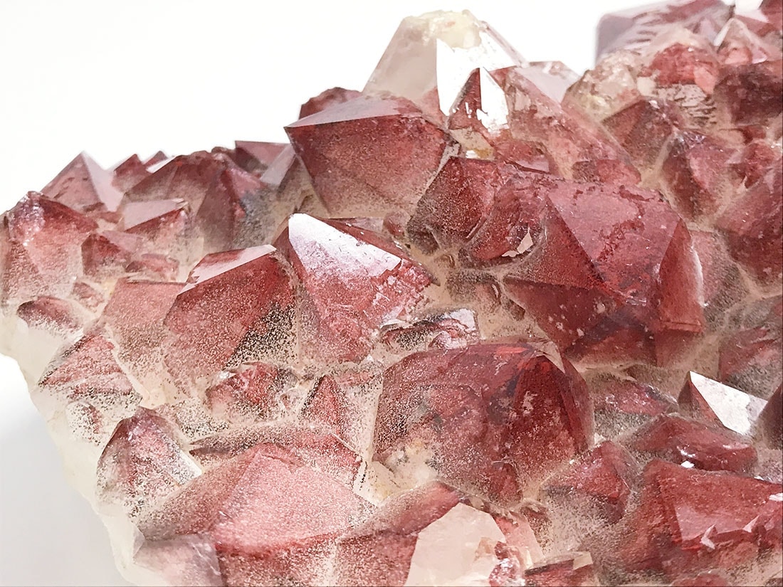 Namibia ゴボボセブ山 ヘマタイトインクォーツ(クラスター) Namibia