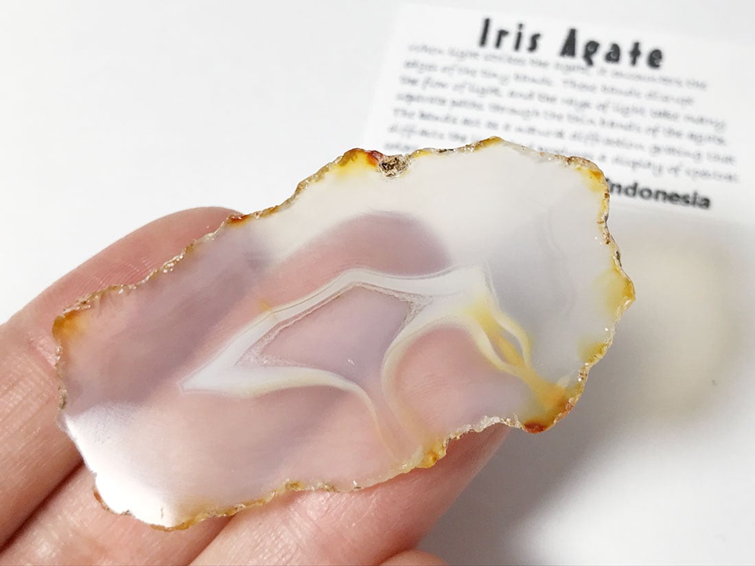 インドネシア産イリスアゲート スライス /Iris Agate